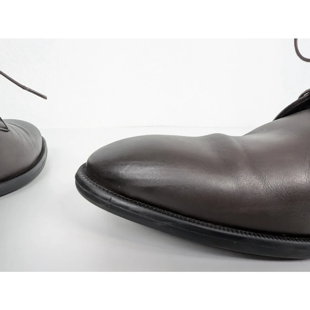 Ermenegildo Zegna Brown Derby Dress Shoes Sz 10 Classic Designer Luxury